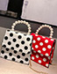 Elegant Black Dots Pattern Decorated Square Shape Bag