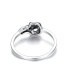 Elegant Silver Color Skull Decorated Pure Color Ring