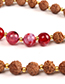 Vintage Khaki Tassel&beads Decorated Long Necklace