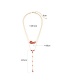 Fashion Red Leaf Decorated Double Layer Necklace