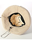 Trendy Beige Pure Color Design Sunscreen Fisherman Hat