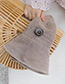 Trendy Khaki Button Shape Decorated Sunscreen Fisherman Hat