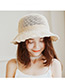 Trendy Gray Bowknot Decorated Knitted Sunscreen Hat