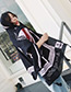 Fashion Black+white Letter Pattern Decorated Dual-use Scarf
