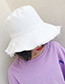 Fashion White Pure Color Design Leisure Fisherman Hat