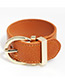 Elegant Brown Pure Color Design Width Bracelet