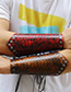 Fashion Brown Serpentine Pattern Decorated Wrist Guard