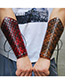Fashion Brown Grid Pattern Decorated Wrist Guard