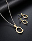 Fashion Gold Color Circular Rings Decorated Jewelry Sets