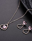 Fashion Gold Color Heart Shape Decorated Jewelry Sets
