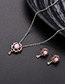 Fashion Gold Color Flowers Shape Decorated Jewelry Sets