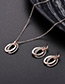 Fashion Gold Color Circular Rings Decorated Jewelry Sets