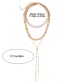 Fashion Gold Color Tassel Design Multi-layer Necklace