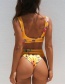 Sexy Yellow High-waist Design Knot Shape Bikini