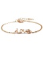Fashion Gold Color Letter Love Decorated Bracelet(5pcs)