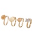 Fashion Gold Color Sun&star Shape Design Simple Rings(12pcs)