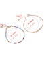 Fashion Multi-color Beads Decorated Color Matching Bracelet