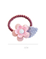Lovely Pink+dark Blue Flower&bowknot Decorated Child Hair Band(1pc)