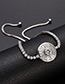 Fashion Silver Color Round Shape Decorated Pure Color Bracelet
