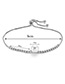 Fashion Silver Color Pearls&diamond Decorated Bracelet