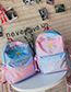 Fashion Pink Embroidered Crown Decorated Backpack