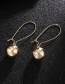 Fashion Silver Color Balls Decorated Pure Color Earrings