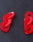 Fashion Coffee Chains Shape Design Pure Color Earrings