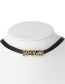Fashion Gold Color Letter Shape Decorated Simple Choker