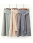 Fashion Beige Pure Color Design A-line Skirt
