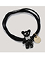Sweet Black Bear Pendant Decorated Hair Band