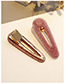 Sweet Pink Square Shape Design Hair Clip(1pairs)