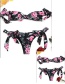 Sexy Black+pink Bowknot Decorated Strapless Bikini