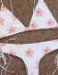 Sexy White Flowers Pattern Decorated Bikini