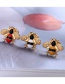 Fashion White+gold Color Bee Shape Decorated Brooch