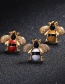 Fashion White+gold Color Bee Shape Decorated Brooch
