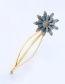 Fashion Gray Flower Shape Decorated Hair Clip