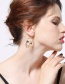 Fashion Gold Color Hollow Out Design Face Shape Earrings