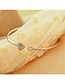 Fashion Gold Color Heart Shape Decorated Opening Bracelet