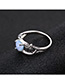 Fashion Silver Color Heart Shape Decorated Hollow Out Ring