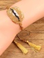 Fashion Gold Color Tassel Decorated Beads Bracelet