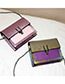 Fashion Purple Pure Color Decorated Bag