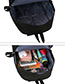 Fashion Black Leaf Pattern Decorated Backpack