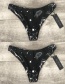 Sexy Black Star Pattern Decorated Swimwear(2pcs)