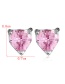 Fashion Pink Heart Shape Decorated Earrings
