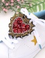 Fashion Red Heart Shape Decorated Shoe Accessories(2pcs)