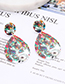 Fashion Multi-color Waterdrop Shape Decorated Earrings