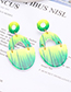 Fashion Multi-color Irregular Shape Design Earrings