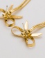 Fashion Gold Color Bowknot Shape Decorated Earrings