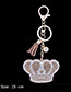Fashion Khaki Crown Shape Decorated Keychain