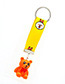 Fashion Yelow Bear Shape Decorated Keychain